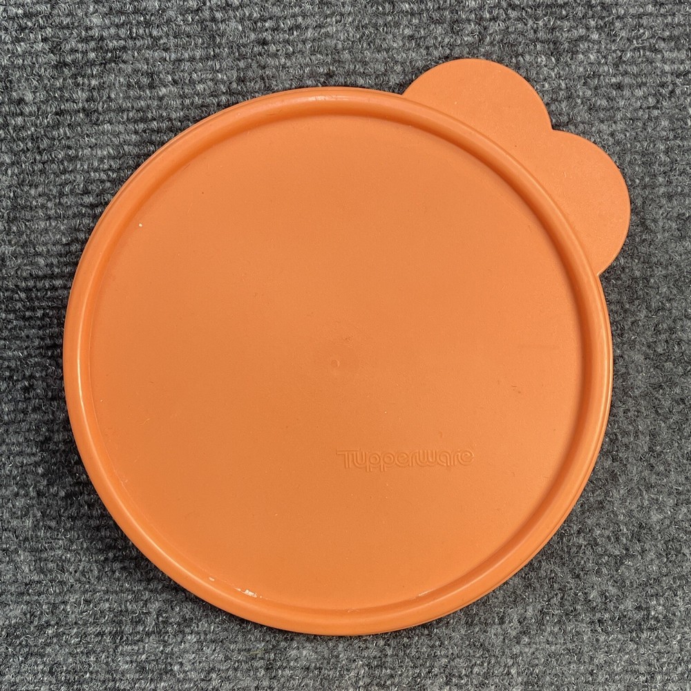 Tupperware #2541D Replacement Orange Seal Butterfly Tab 6" Lid Only