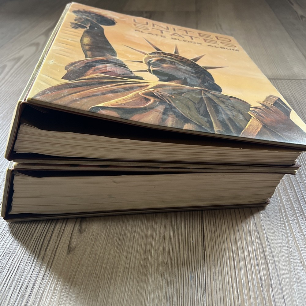 2x United States Plate Block Album Volume A & B ( No Stamps) H.E. Harris