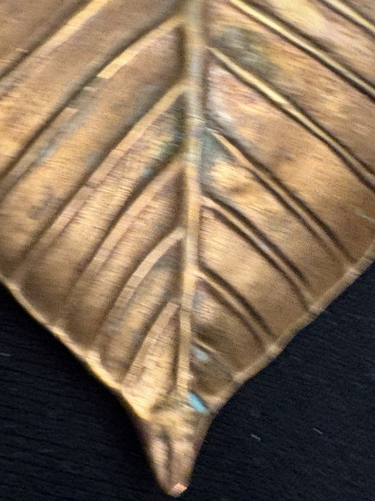 Copper Leaf Trinket Dish. Handy For Your Keys