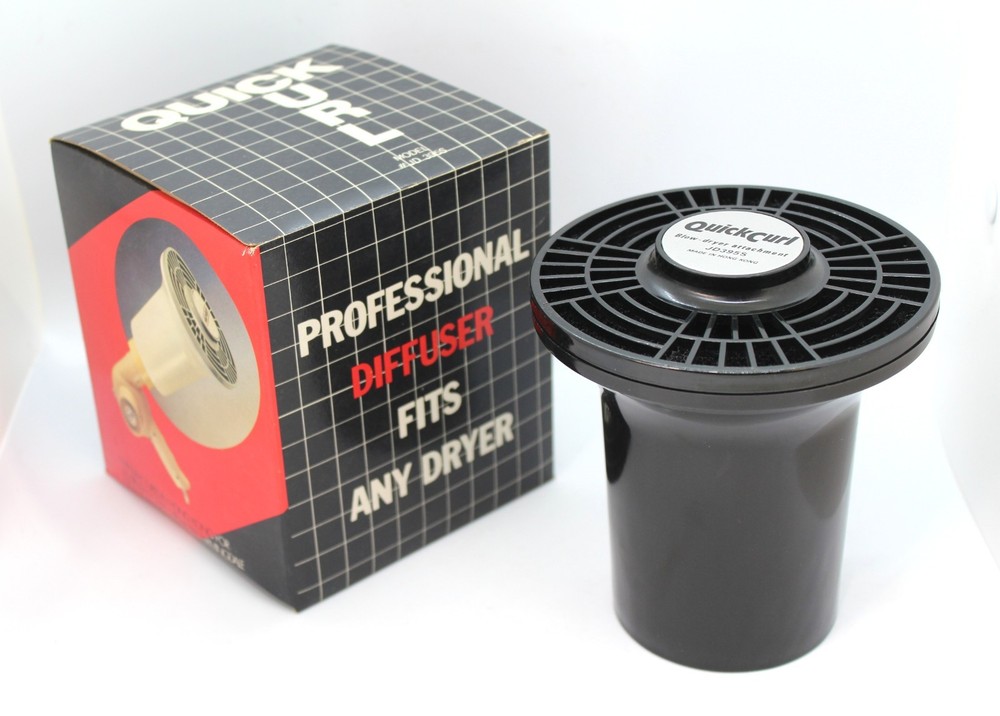 NOS Vintage Quick Curl Diffuser Head-Gear Model JD 395S #1706