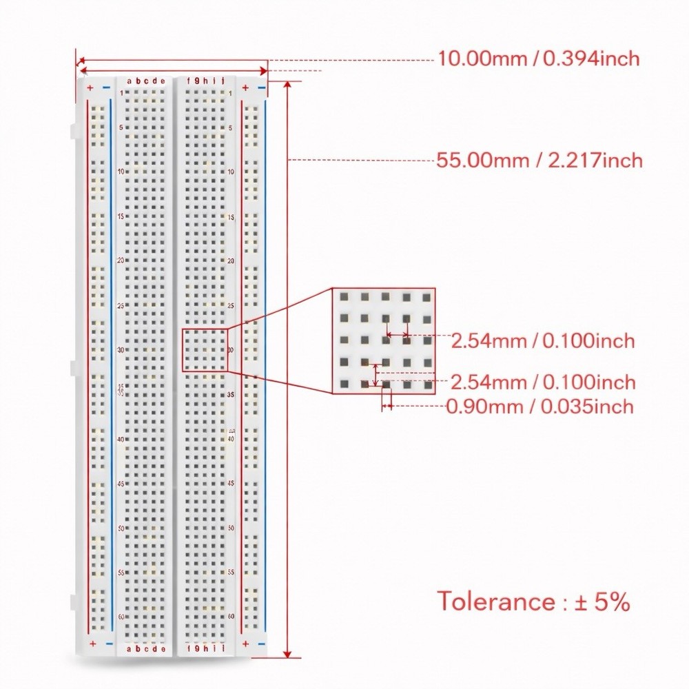 3X MB-102 830 Point Solderless Breadboards- Prototype PCB Protoboards USA