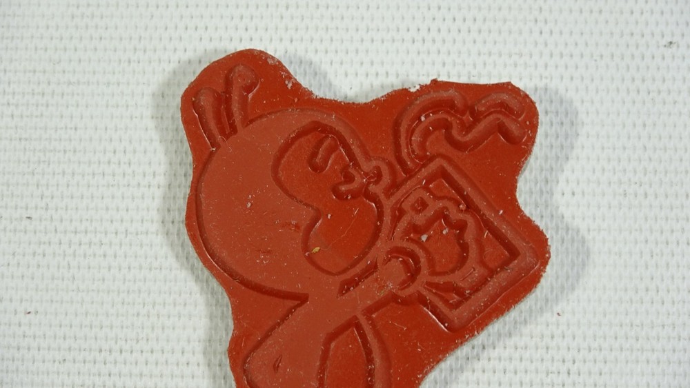 Retired Alota Rubber Stamp Bee Drinking Hot Cocoa - Fall Theme