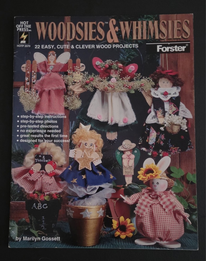 Woodsies & Whimsies WOOD DOLL'S Patterns 22 Projects