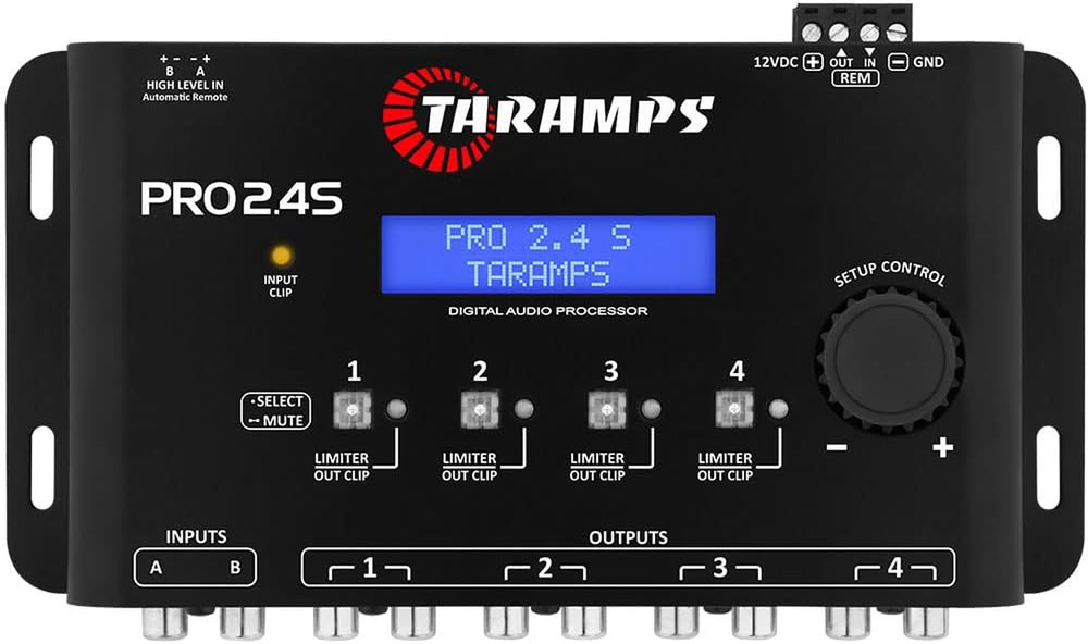 Taramps Pro 2.4S DSP Crossover Full Digital Signal Processor and Equalizer with