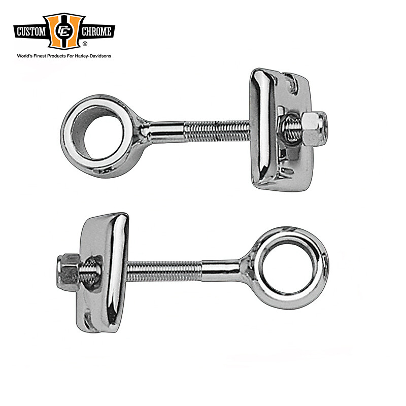 Chrome Rear Wheel Adjusters Fit For Harley Big Twin Sportster XL Repl.41530-84T