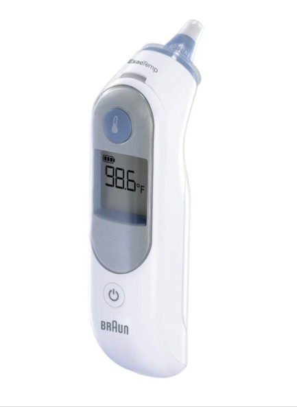 Braun ThermoScan 5 ExacTemp Ear Thermometer Color-Coded Digital Display