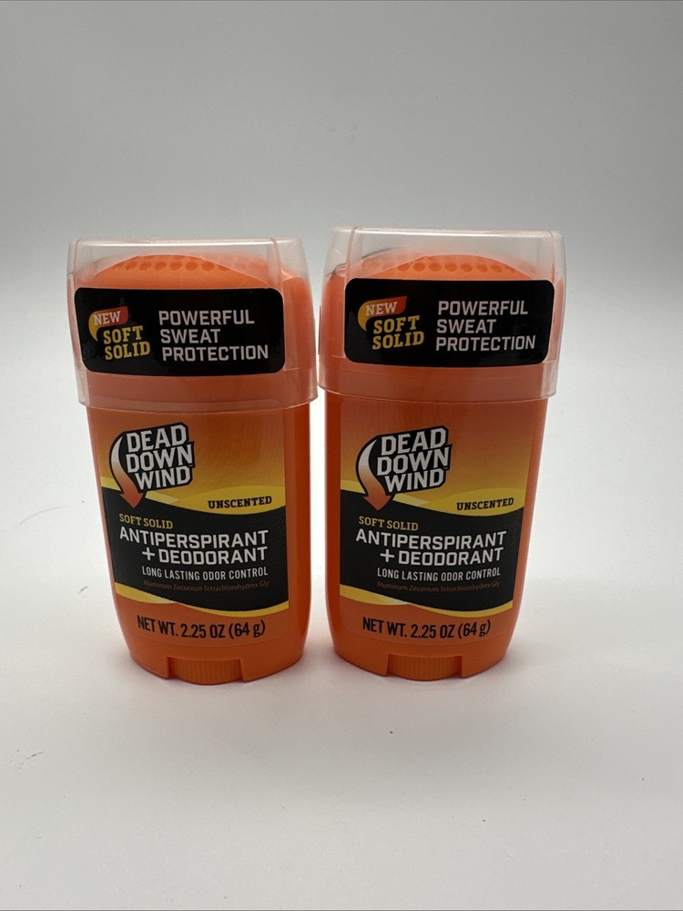 Dead Down Wind Soft Solid Unscented Antiperspirant + Deodorant 2.25oz (2 Pack)