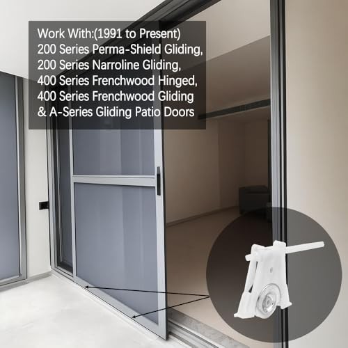 2 Pack Sliding Screen Door Lower Roller Assembly, Compatible with Andersen