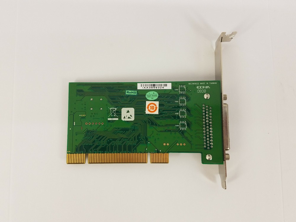 Advantech PCI-1610UP Four Port RS232 Serial Card PCI Bus- Working System Pull