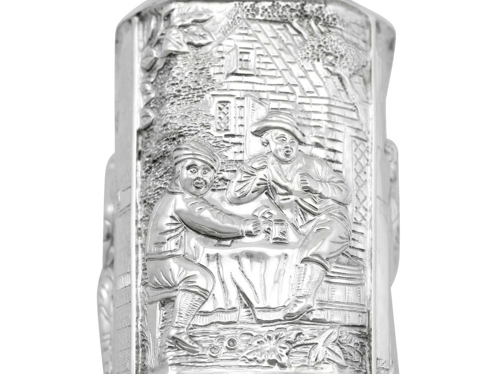 Antique Dutch Silver Tea Caddy