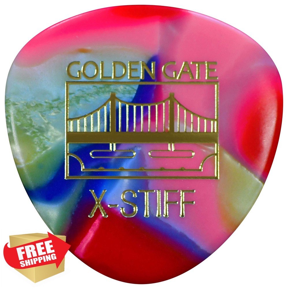 Golden Gate Guitar Picks MP-127 Clown Confetti X-Stiff Triangle