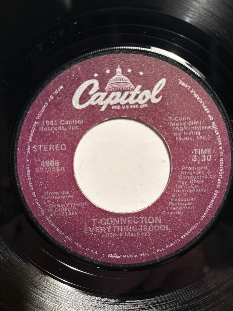 T-Connection “Everything Is Cool” Capitol 7” 45 VG++