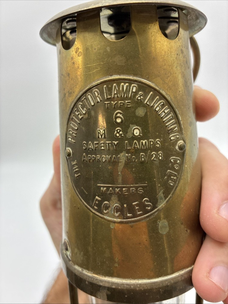 Eccles Miners Protector Lamp Type 6 - M&Q Safety Lamp B/28 UNTESTED