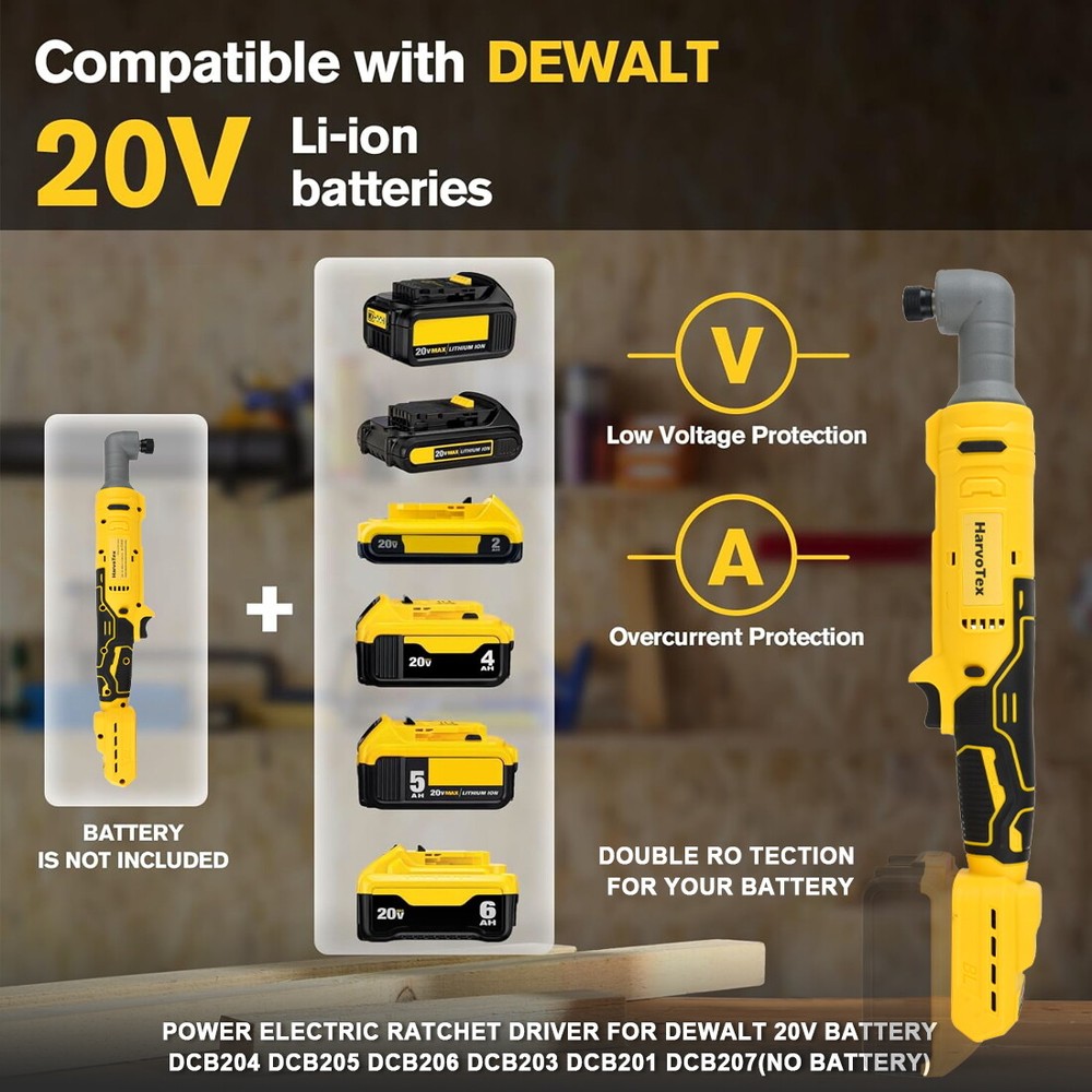For DEWALT DCB206 20V 3/8 inch Cordless Variable-Speed Impact Driver -Bare Tool
