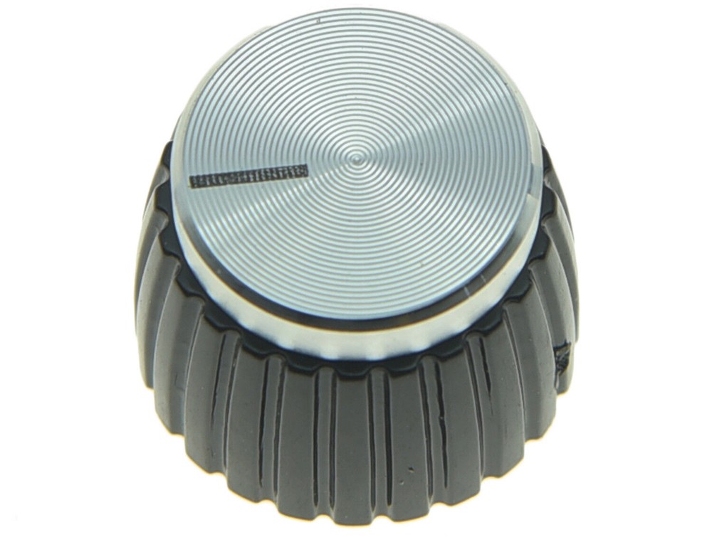 KAISH 20x Guitar AMP Amplifier Knobs Black/Silver Cap Push on Knobs for Marshall