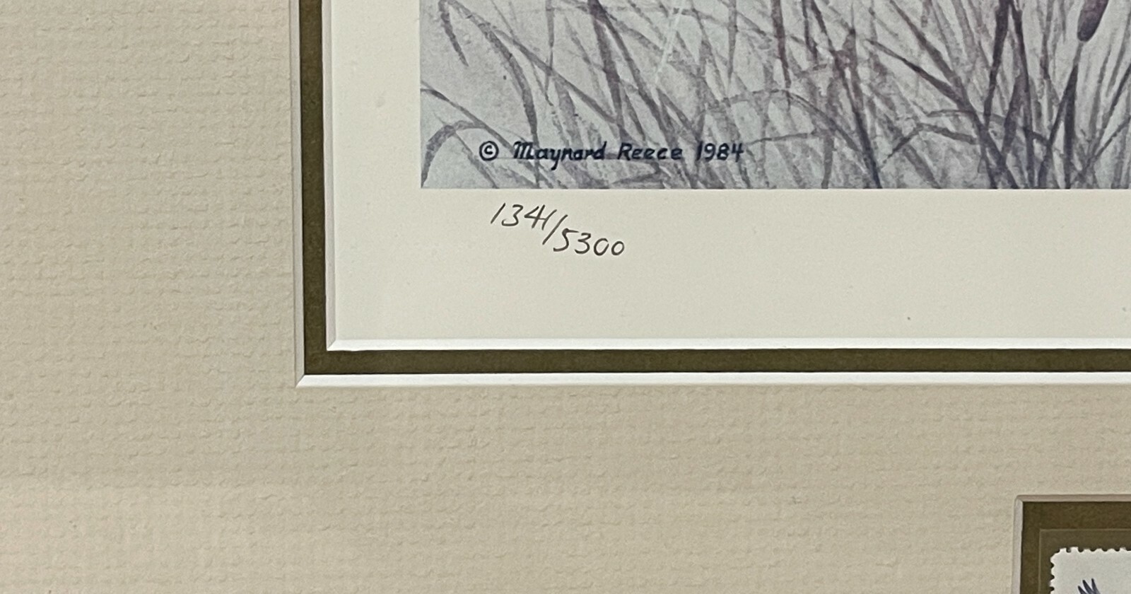 1985 Ducks Unlimited Duck Wildlife Conservation Print **MAYNARD REECE**