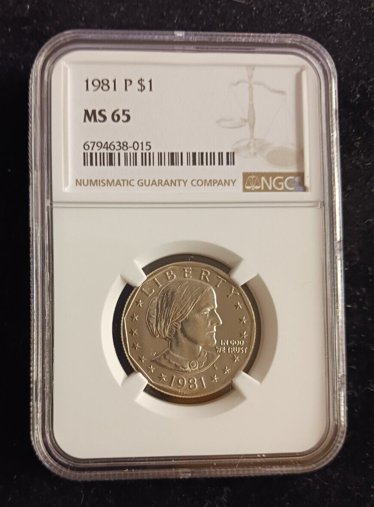 1981(P) NGC MS 65 Susan B. Anthony Dollar Coin