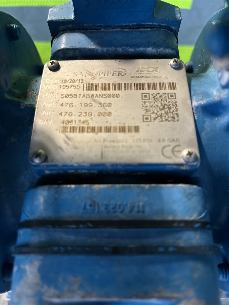 SANDPIPER ALUMINUM DOUBLE DIAPHRAGM PUMP Untested