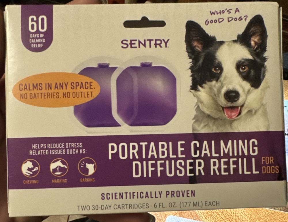 SENTRY Portable Calming Diffuser Refill for Dogs – 2 Pack (30-Day)