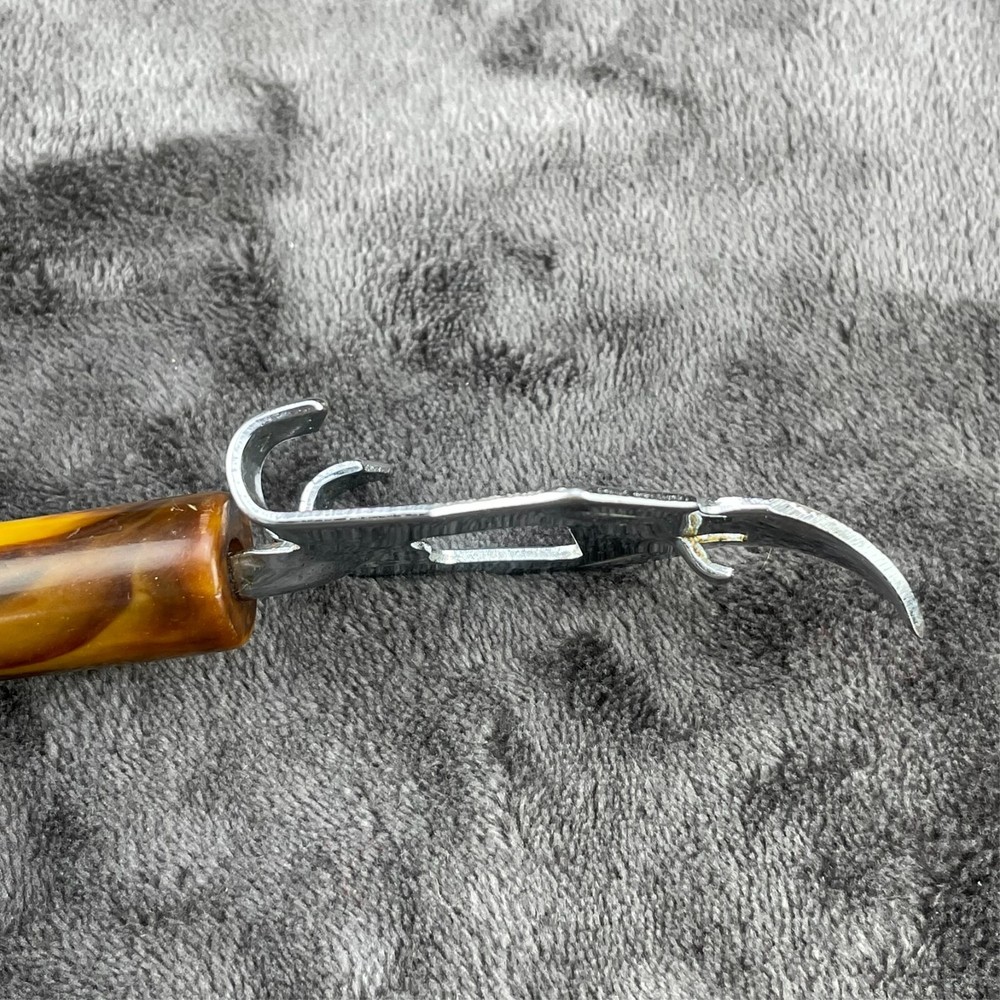 Butterscotch Bakelite Meat Fork and Bottle Opener