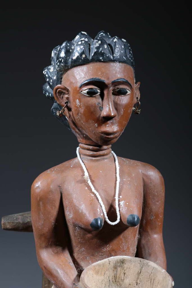 Art African Statue Attie 732