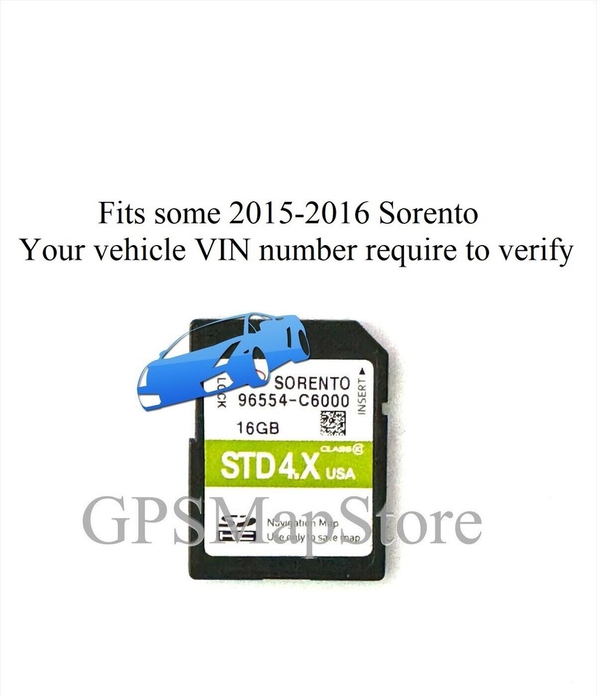 2015 2016 Sorento GPS Navigation DATA SD Card U.S Map *Please Read Description