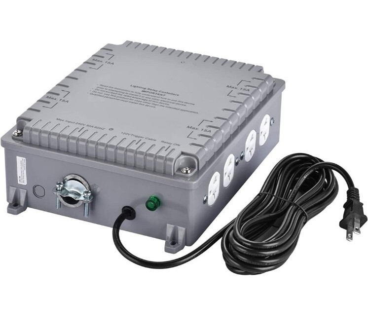Adini 8000W 8-Light Relay Controller with Trigger Cord for Hydroponics Indoor Gr