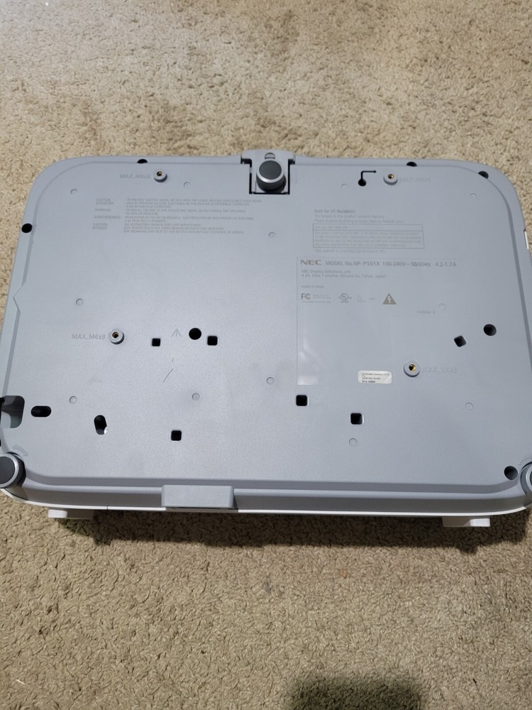 NEC P501X Projector with 0 Lamp Hours