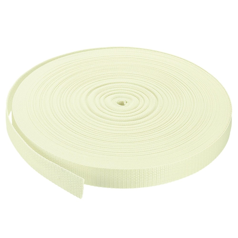 Lightweight Polypropylene Webbing Strap 1" 50 Yards Beige Strapping