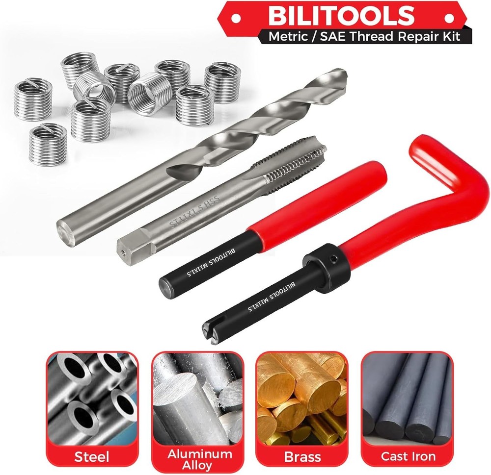 M11x1.5 Helicoil Thread Repair Kit - Quick & Efficient Stripped Thread Solutions
