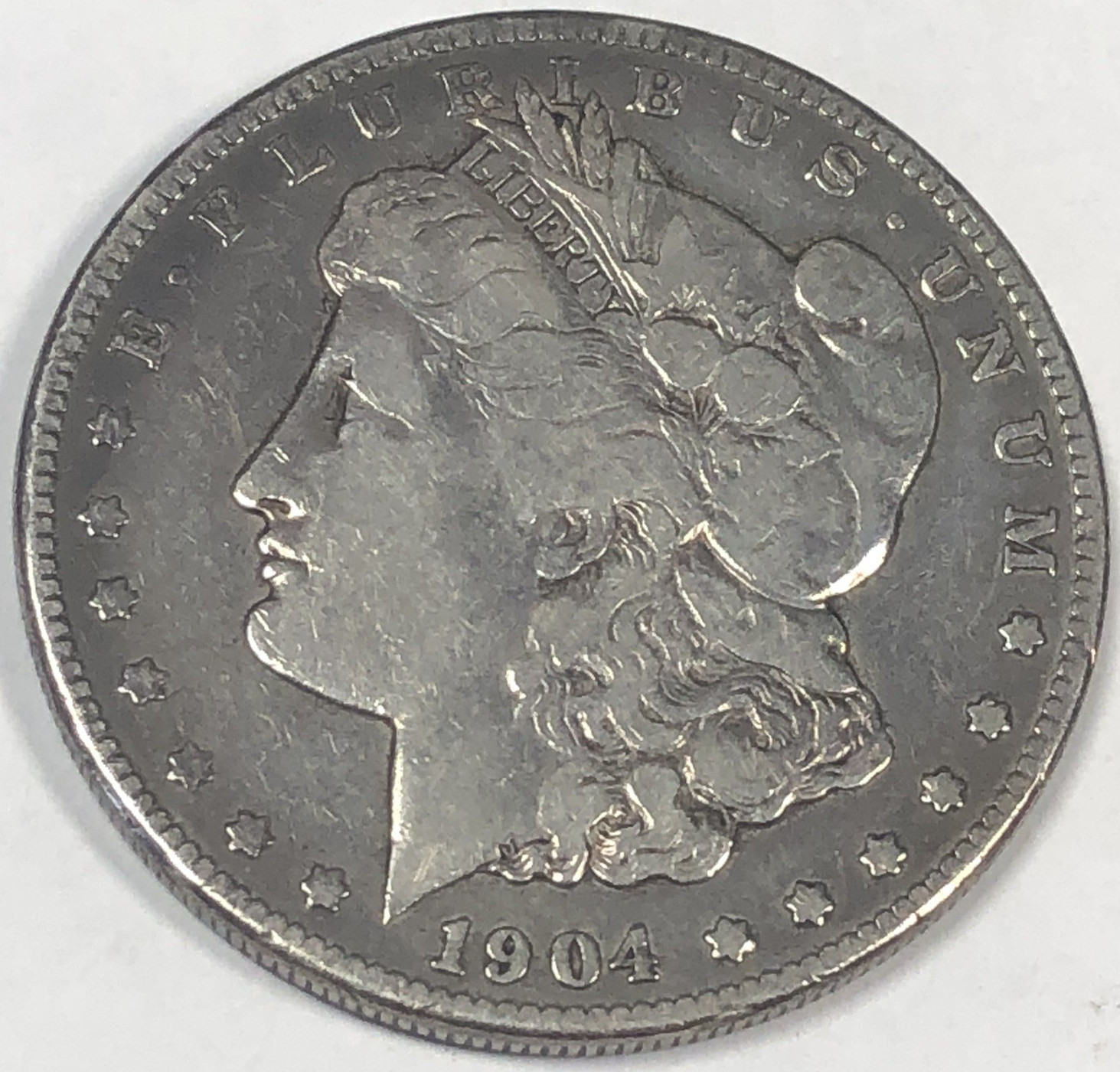 1904 S MORGAN "F/VF GRADE" - SCARCE, METTALIC LOOK, ATTRACTIVE CIRCULATED😍😍✅