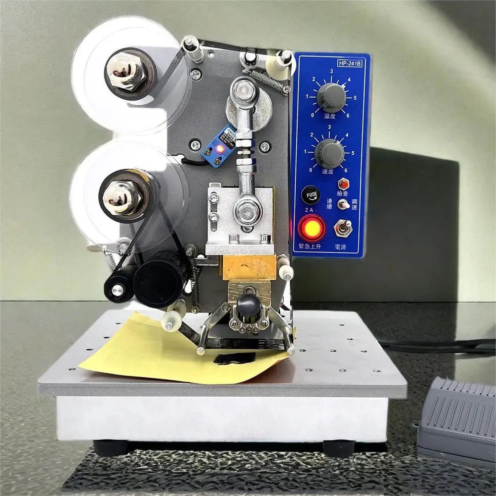 Semi-automatic Electric Hot Stamp Ribbon Code Printer Ribbon Coder HP-241B 220v