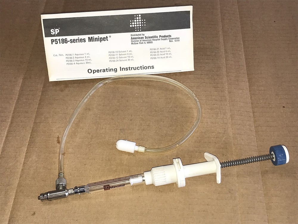 Scientific Products Repeatable Pipet 4.0ml Aqueous Variable Volume Luer Lock