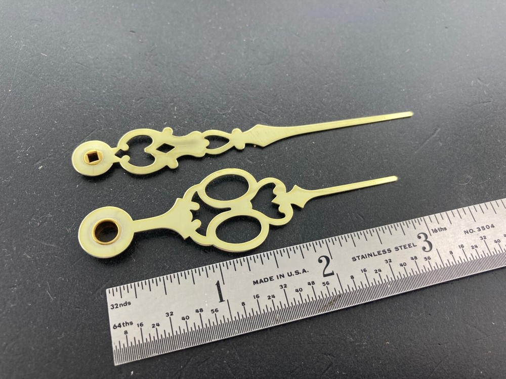 Mechanic Fancy Brass Clock Hands for 7" Dial NOS
