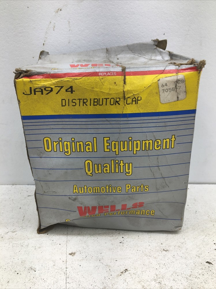 Wells Certified Performance Distributor Cap JA974 (New Old Stock)