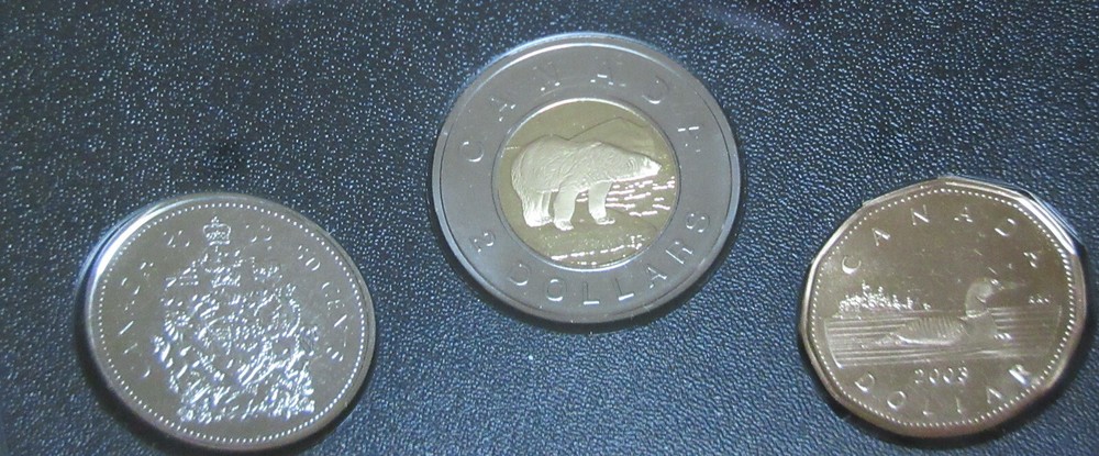 2003 Canada Specimen Mint Set (UNC. 7 Coins Cent to Two-Dollar) RJ