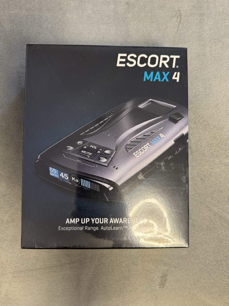 Escort MAX 4 Radar Detector 2X Filtering Advanced Range