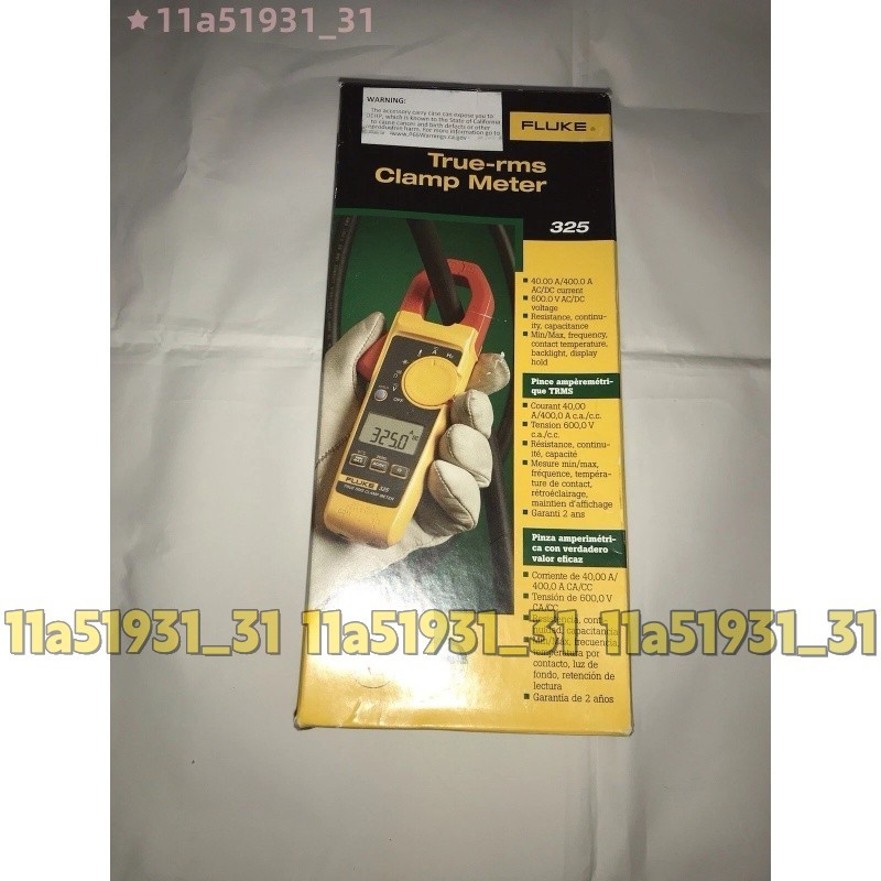 Fluke 325 True RMS AC DC Current and Voltage Tester Capacitance Clamp Frequency