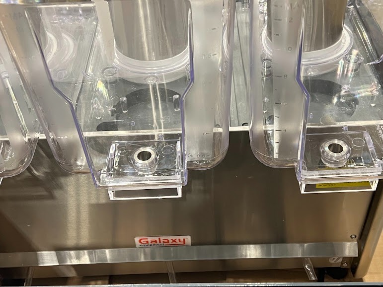 Galaxy Triple 3 Gallon Bowl Refrigerated Beverage Dispenser - 120V