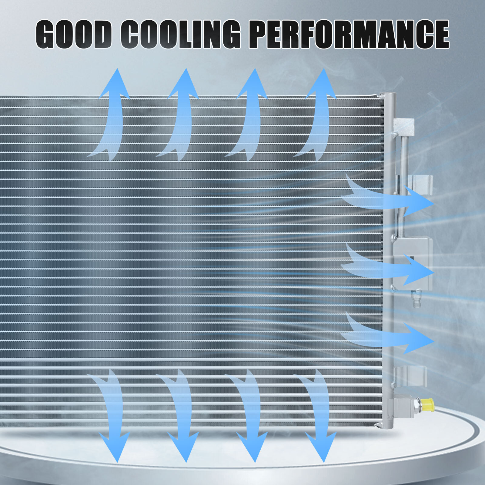 AC Condenser Unit for 2018-2019 Chevrolet Equinox GMC Terrain Aluminum Core