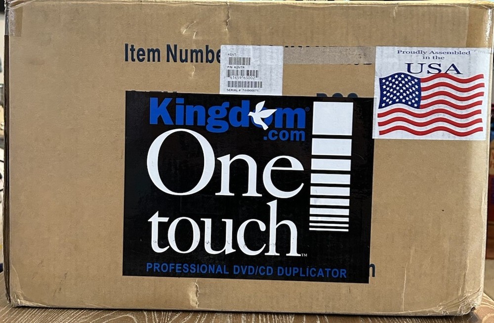 Kingdom One Touch KDV7A Professional Optical CD DVD Duplicator Open box, NEW