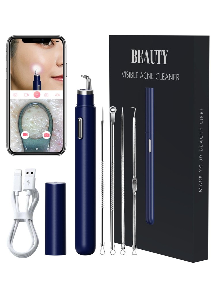 Visual Blackhead Remover Tools with CameraPimple Popper Extractor Tool Kit wi...