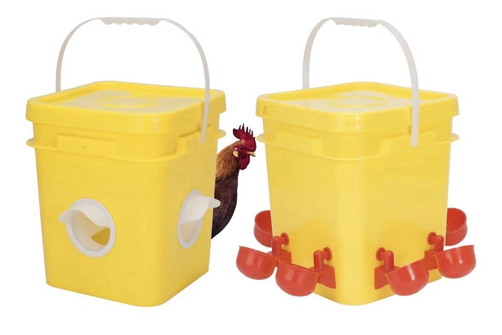 Automatic Chicken Coop Waterer And Feeder