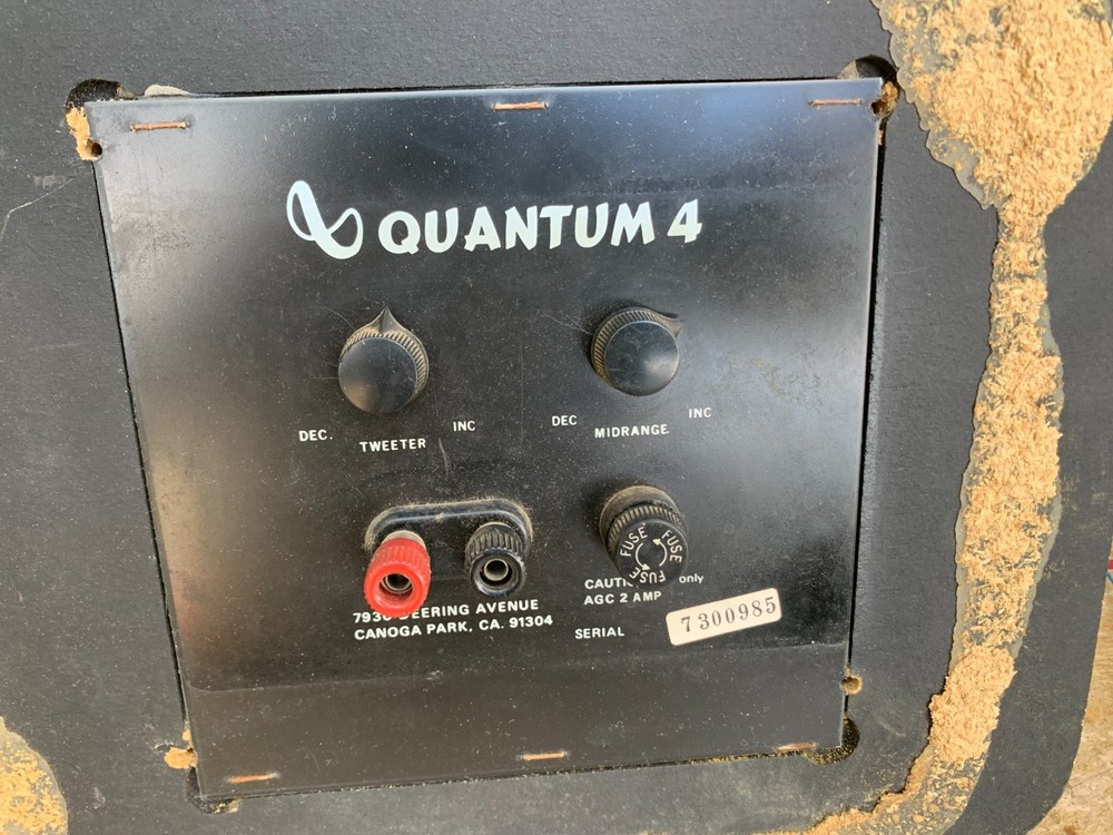 Infinity Quantum 4 Vintage Crossover Speaker Terminal & Sound Control 3 Way