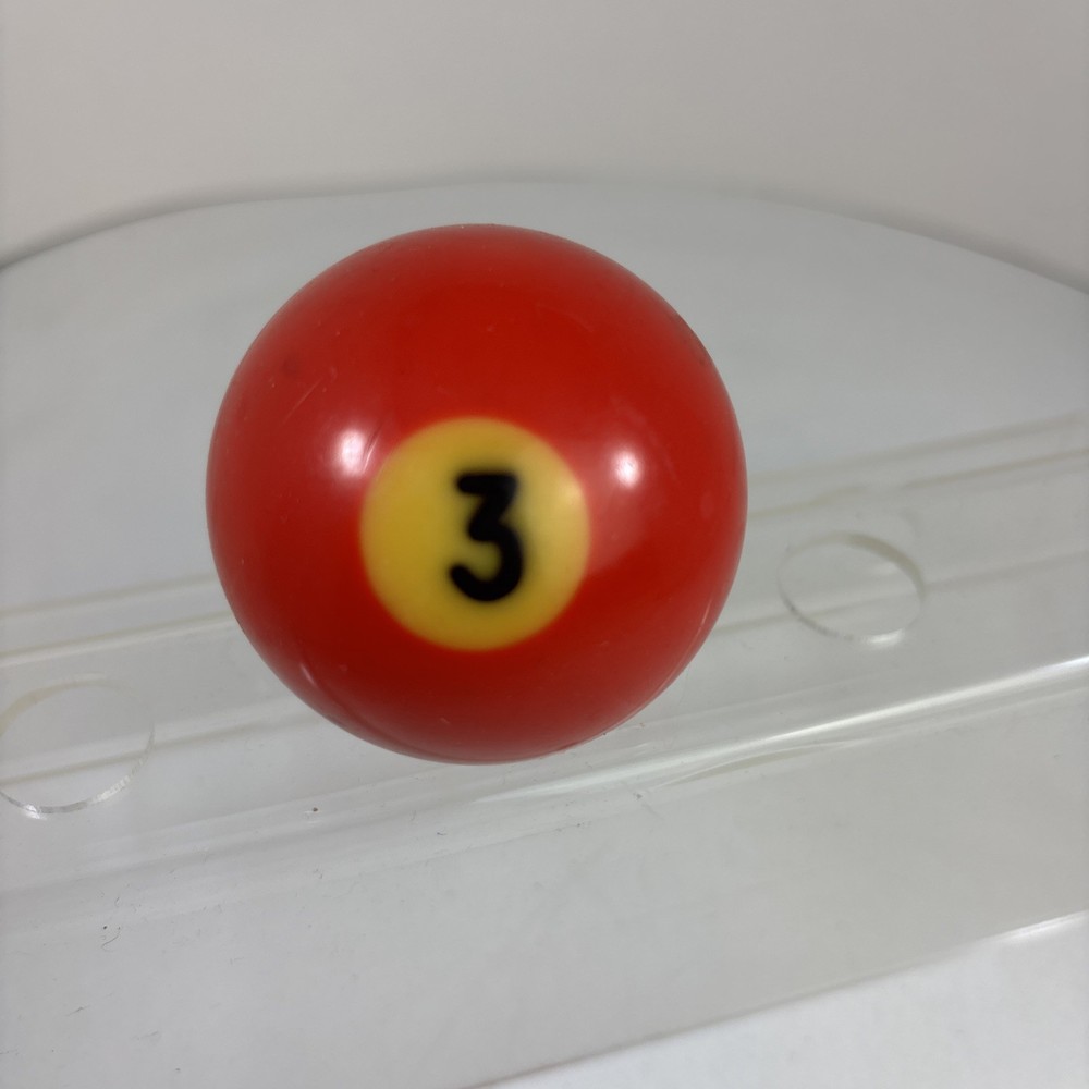 Vintage Bakelite Solid #3 Ball Billiard Pool Replacement Tested 2 1/4" Standard