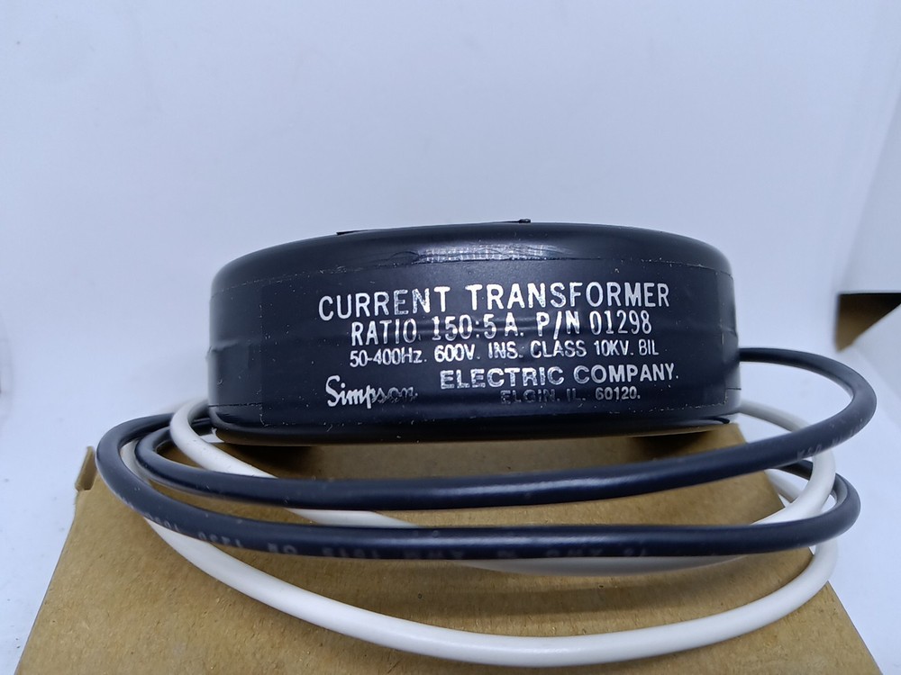 SIMPSON ELECTRIC 01298 Current Transformer, Ratio 150:5A