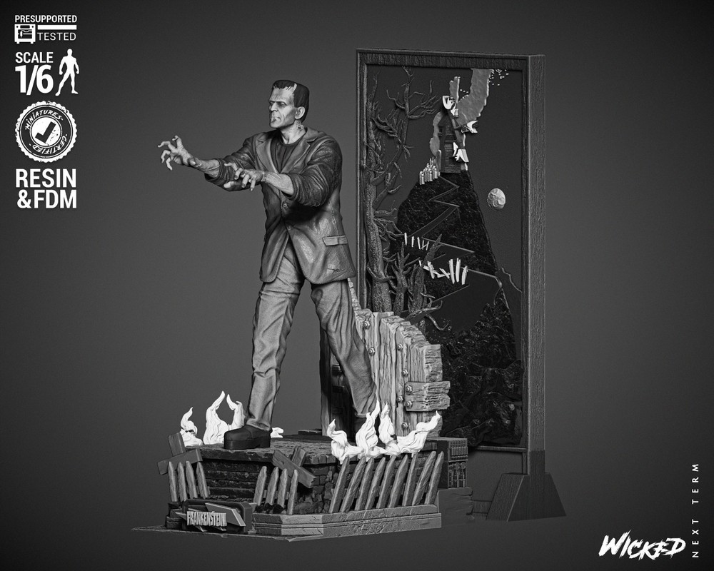 Frankenstein model kit unassembled unpainted see Description