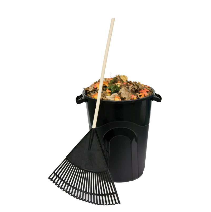 Hyper Tough 32 Gallon Heavy Duty Plastic Garbage Can, Included Lid, Black