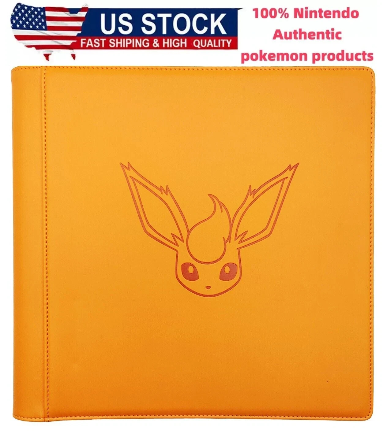 Pokemon S-Chinese Sealed Gift Box Flareon Eevee GX theme 480 slots Card Binder