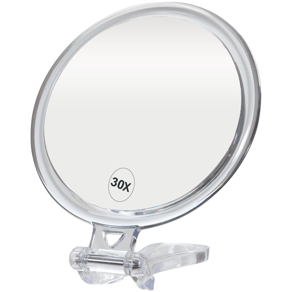 ForPro Professional Collection Expert 30X Magnifying Handheld Mirror, Double-...